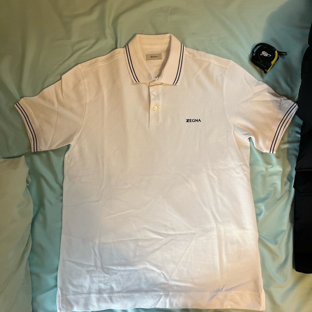ZZegna polo shirt, white, never worn